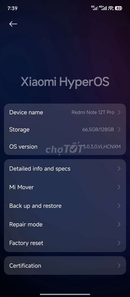 Xiaomi Redmi Note 12T Pro 128GB Trắng. Mua bán Điện thoại tại Quận 8 Tp Hồ Chí Minh được đăng bởi Thuận Huỳnh hình 1