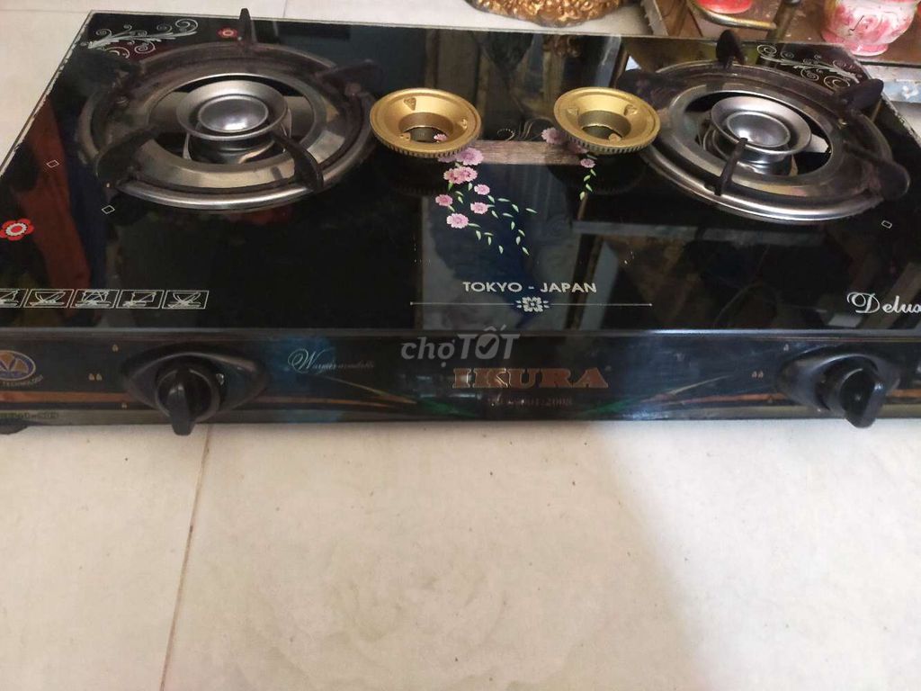 Bếp ga đôi IKURA Deluxe Glass Đen Nhật Bản. Mua bán Bếp, lò, đồ điện nhà bếp tại Quận Bình Tân Tp Hồ Chí Minh được đăng bởi Phạm Thanh hình 1