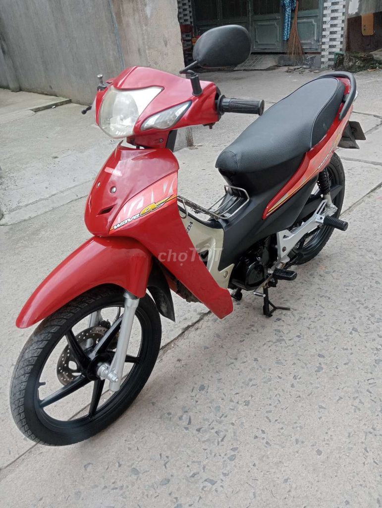 Мопед Honda Wave Alpha красный