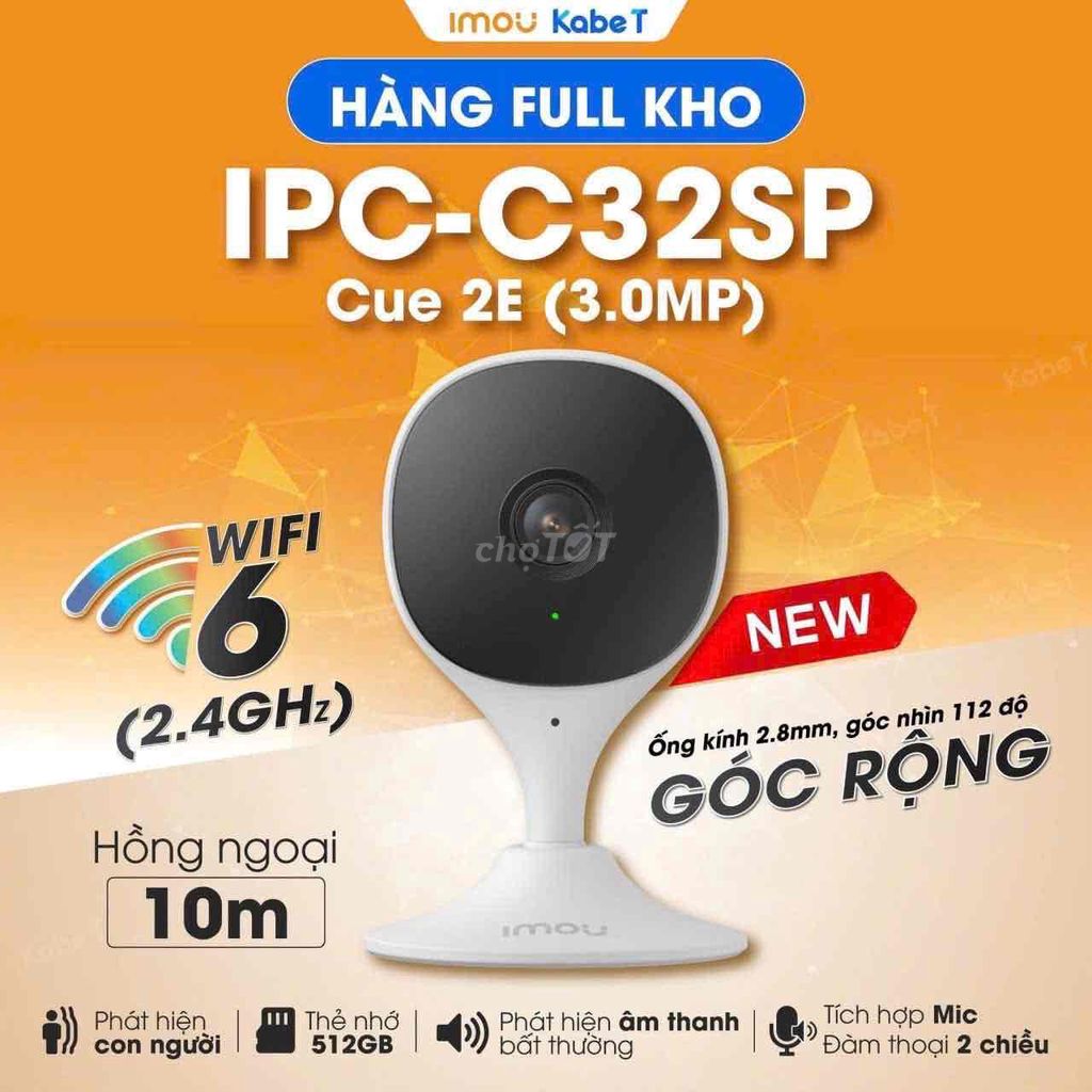 Camera imou góc rộng mã mới 3MP. Mua bán Máy ảnh, Máy quay tại Quận Ngũ Hành Sơn Đà Nẵng được đăng bởi Lê Thị Thanh Hiền hình 1