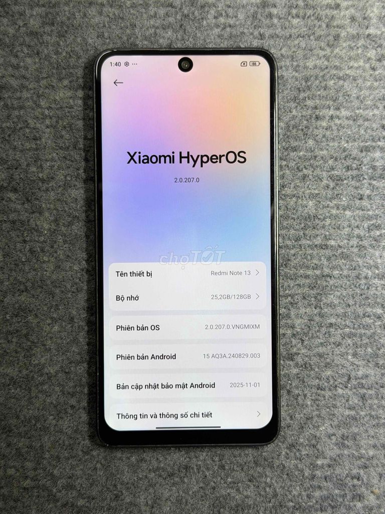 Xiaomi Redmi Note 13 8/128Gb. Mua bán Điện thoại tại Thành phố Huế Thừa Thiên Huế được đăng bởi THANH LÝ CẦM ĐỒ 8386 hình 1