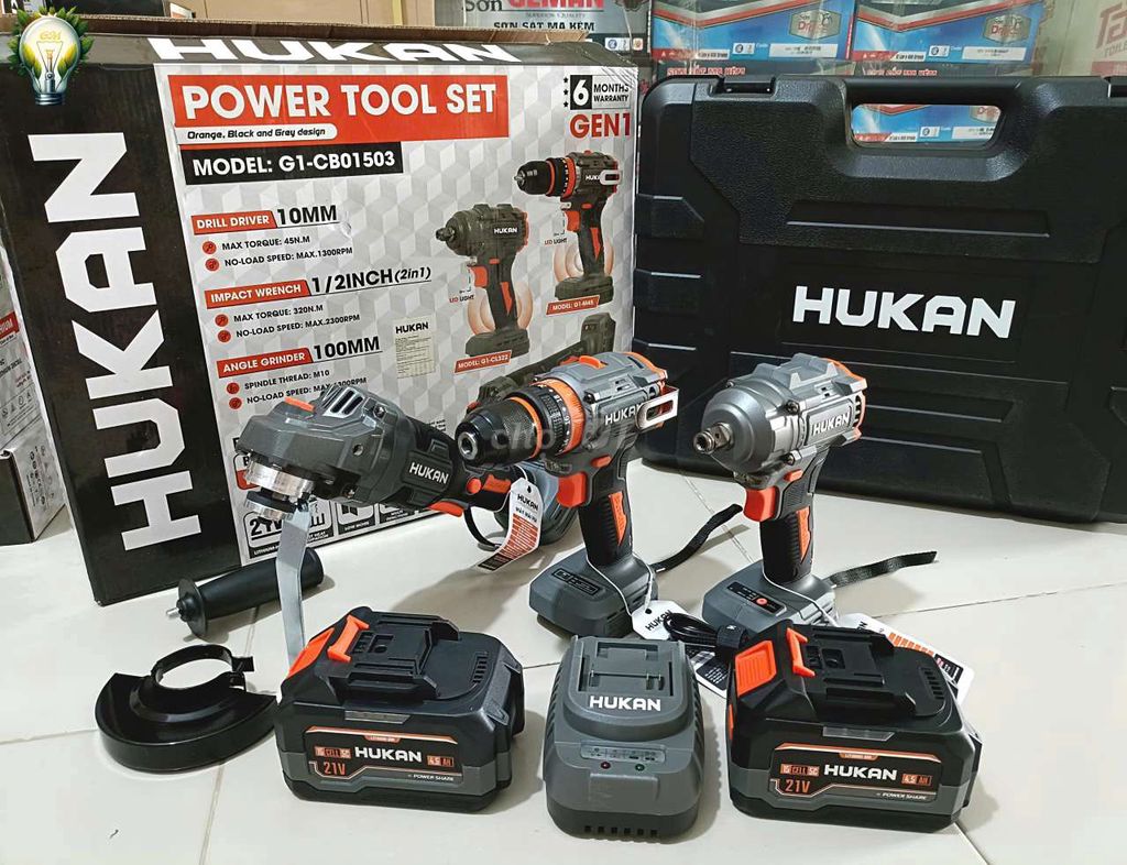 Bộ dụng cụ điện Hukan G1-CB01503. Mua bán Đồ chuyên dụng, Giống nuôi trồng tại Thành phố Rạch Giá Kiên Giang được đăng bởi Nhã Đan hình 1