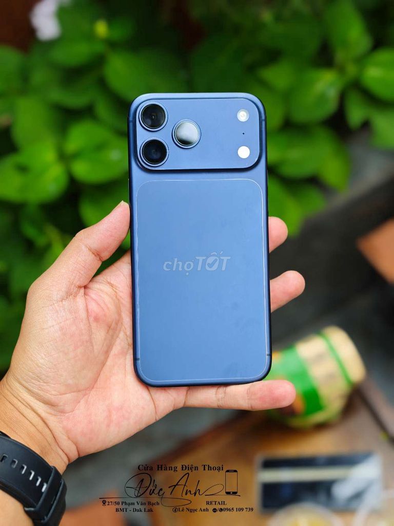 Apple iPhone 17 Pro Max Xanh 256GB Đã sử dụng. Mua bán Điện thoại tại Thành phố Buôn Ma Thuột Đắk Lắk được đăng bởi Đức Anh Retail hình 1
