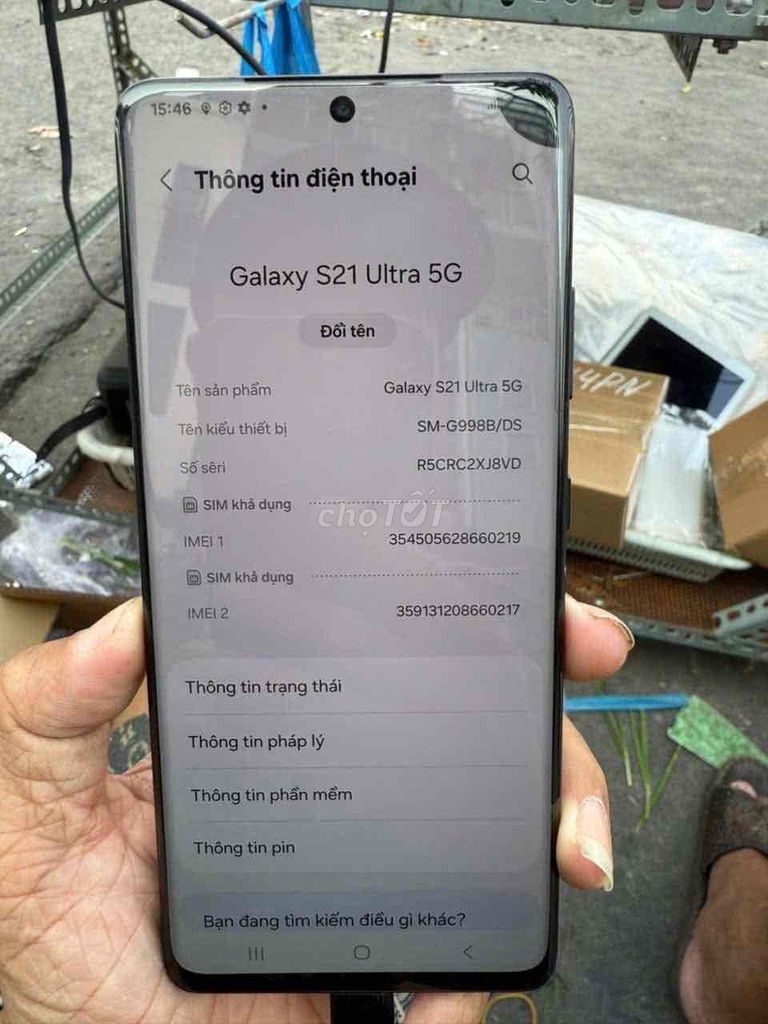 Samsung Galaxy S21 Ultra 5G Đen. Mua bán Điện thoại tại Thành phố Dĩ An Bình Dương được đăng bởi đổng khánh linh hình 1