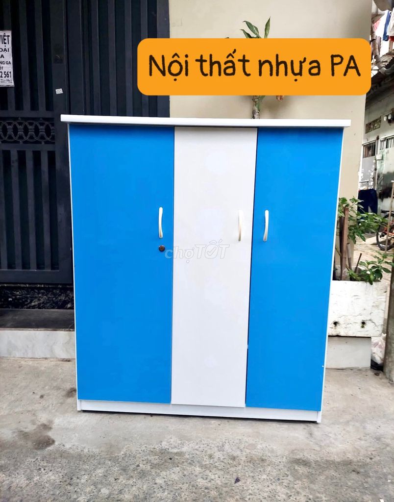 Tủ nhựa Taiwan size mini cao 1m25 ngang 1m05