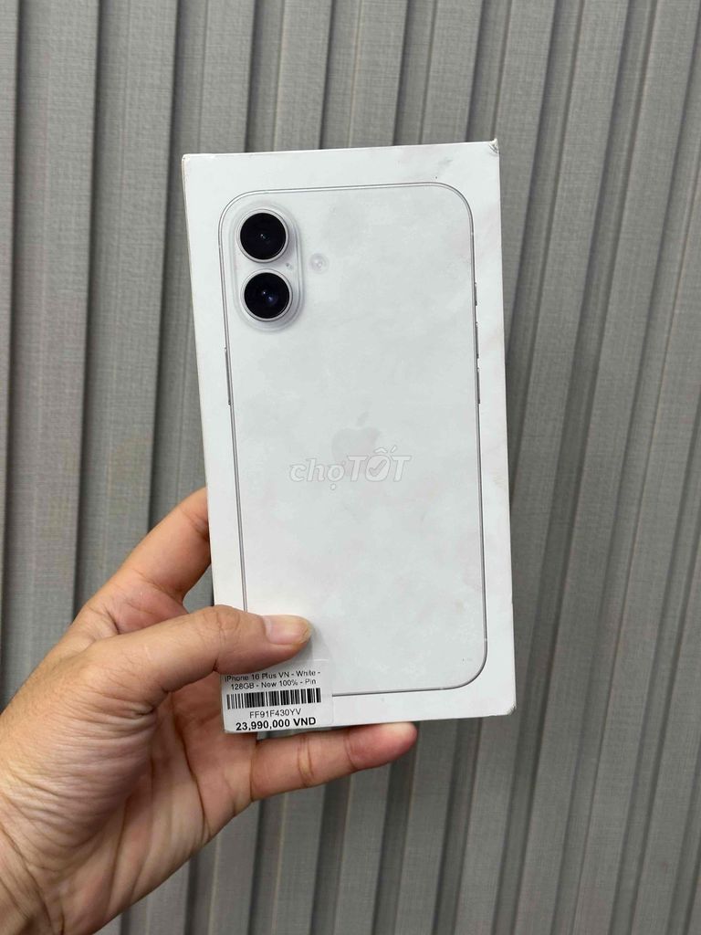 16 Plus 128GB Trắng VN New 100% Bh 12T Chính hãng. Mua bán Điện thoại tại Quận Ninh Kiều Cần Thơ được đăng bởi Quý Mobile Cần thơ hình 1