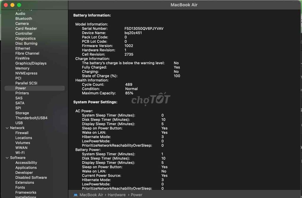 Apple MacBook Air M1 16GB/512GB Xám. Mua bán Laptop tại Quận Liên Chiểu Đà Nẵng được đăng bởi Thao Nguyen hình 1