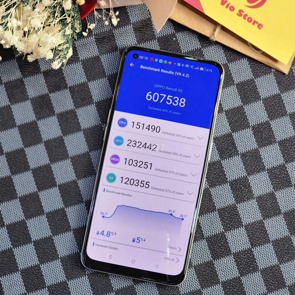Oppo Reno 8 5G  12GB| 256G Góp Online / COD. Mua bán Điện thoại tại Quận Gò Vấp Tp Hồ Chí Minh được đăng bởi Vio Store hình 4