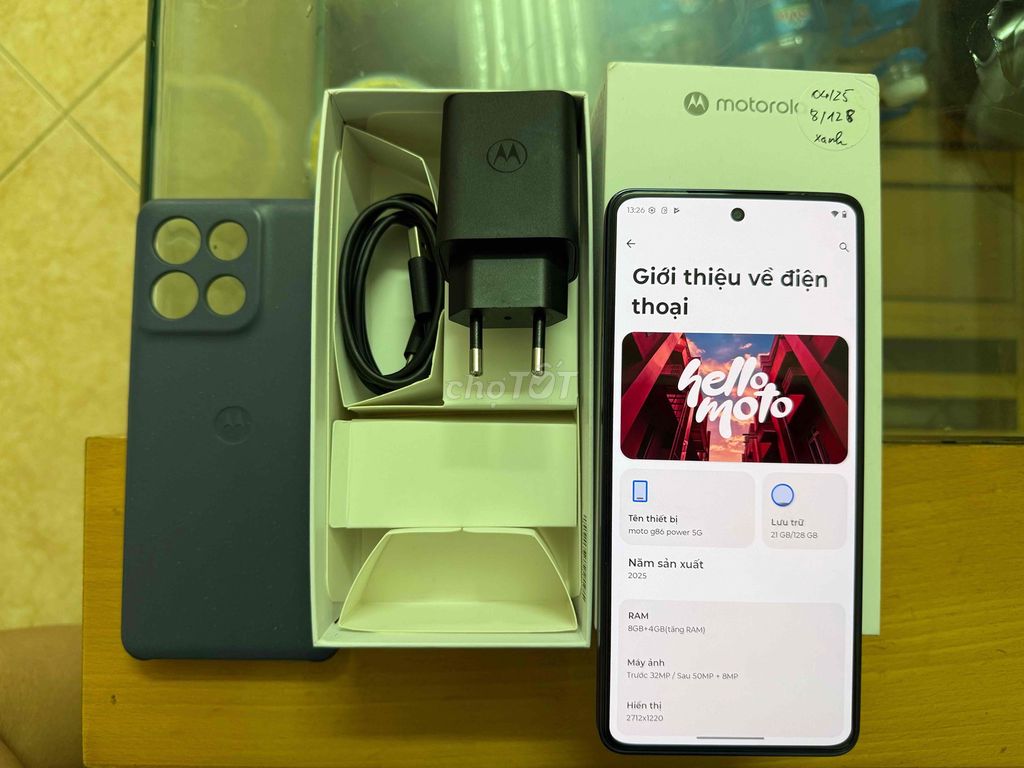 Motorola G86 Power 5G 128GB Xanh 8GB. Mua bán Điện thoại tại Quận Bắc Từ Liêm Hà Nội được đăng bởi Nguyễn Văn Sỹ hình 1
