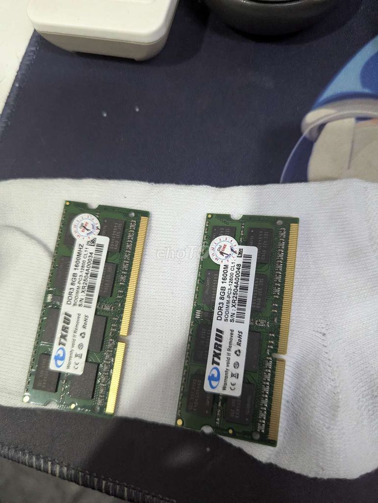 RAM laptop TXRUI DDR3 8GB 1600MHz. Mua bán Linh kiện (RAM, Card...) tại Quận Gò Vấp Tp Hồ Chí Minh được đăng bởi Trần Phúc hình 1