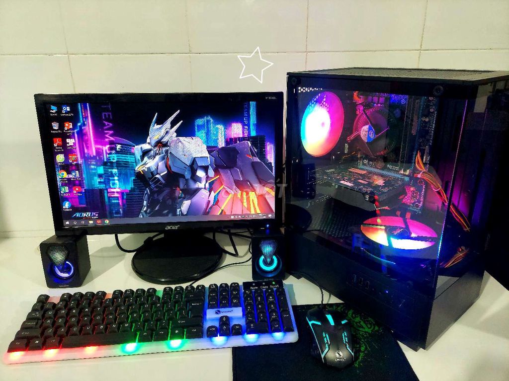 Bộ PC GAMING, ĐỒ HỌA core i5/12G/SSD Case new 100%