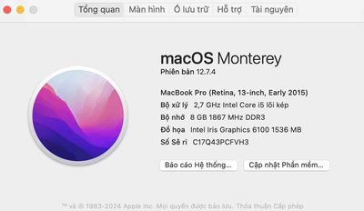Macbook Pro Retina 256GB em pass lại cá nhân. Mua bán Laptop tại Thành phố Dĩ An Bình Dương được đăng bởi NgNgoc