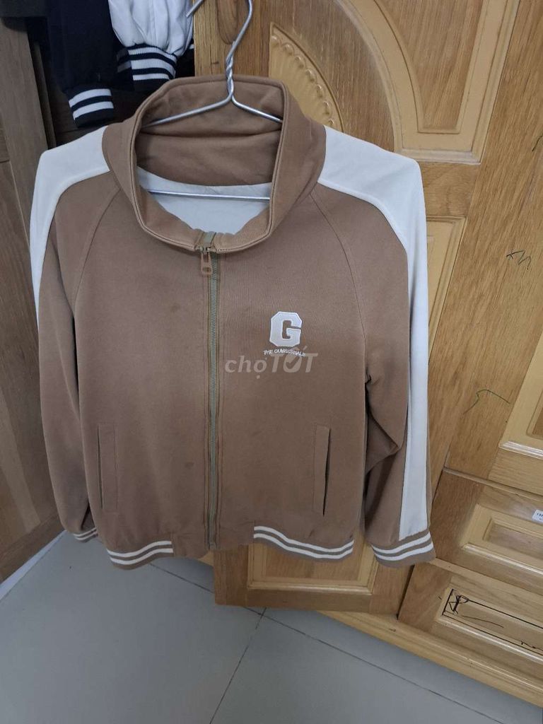 Áo khoác bomber unisex Nâu Trắng. Mua bán Quần áo tại Huyện Nhơn Trạch Đồng Nai được đăng bởi lâ n hình 1