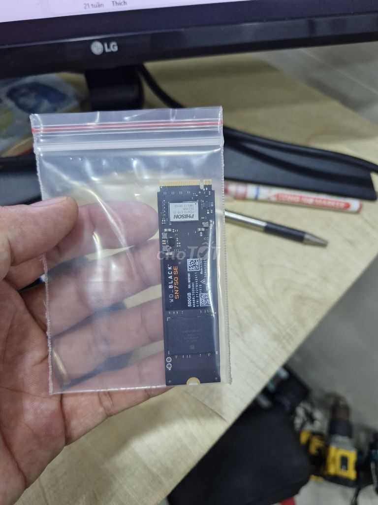 ổ cứng SSD SN 750SE Gen 4 2280 500GB sức khỏe 100%