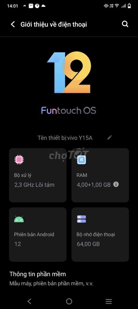 Vivo Y15A Xanh 4GB/64GB. Mua bán Điện thoại tại Quận 12 Tp Hồ Chí Minh được đăng bởi Tên chưa cung cấp hình 1