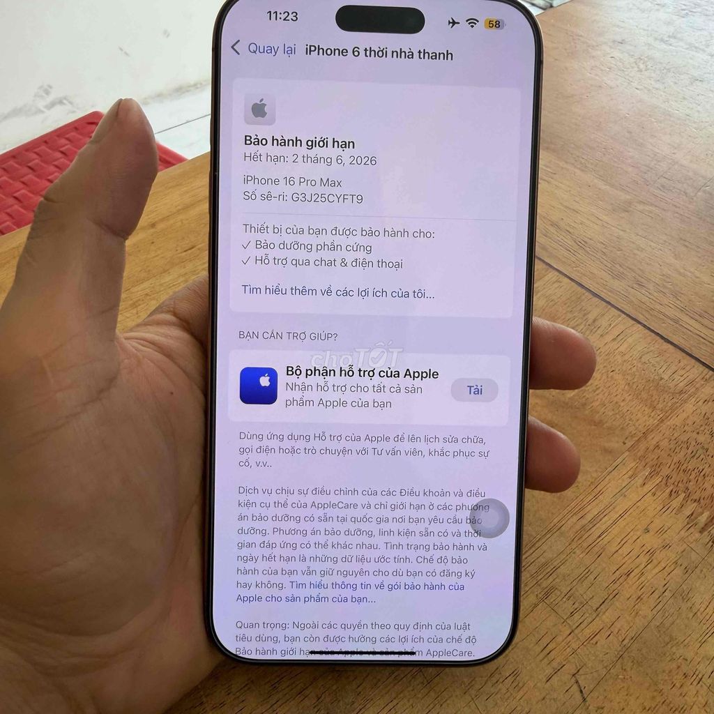Apple iPhone 16 Pro Max 256GB Vàng. Mua bán Điện thoại tại Thành phố Dĩ An Bình Dương được đăng bởi Cầm Đồ Lê Huy hình 1