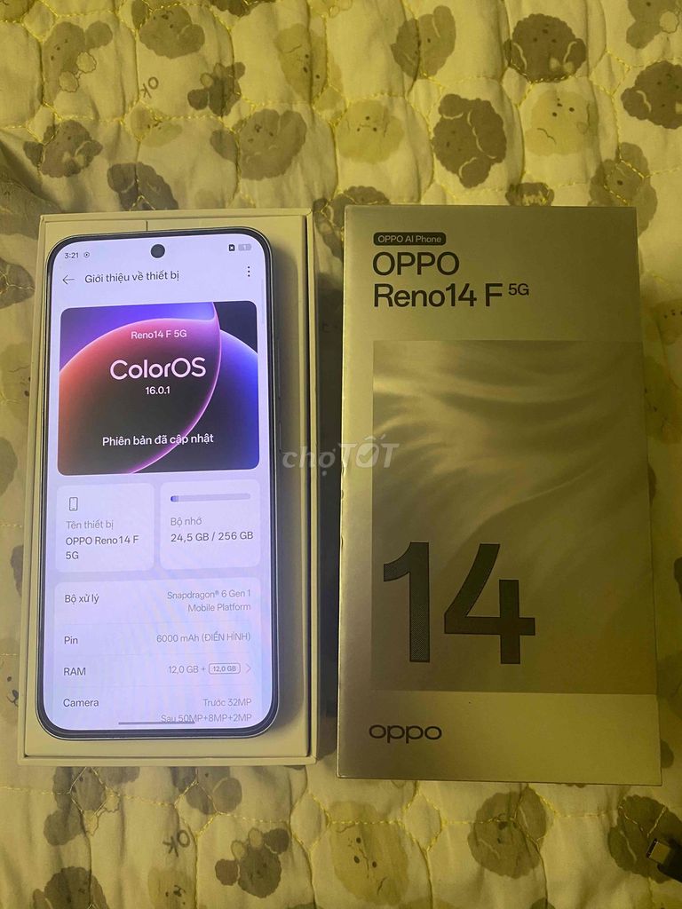 OPPO Reno 14F 5G 256GB tgdđ. Mua bán Điện thoại tại Quận Đống Đa Hà Nội được đăng bởi Anh hình 1