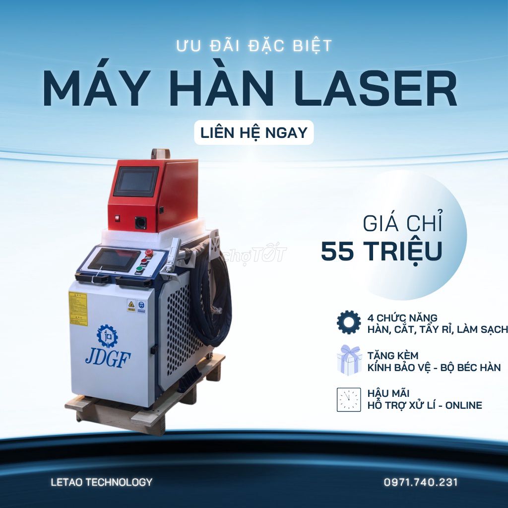 Máy hàn laser JDGF 1500W hàn cắt tẩy rỉ. Mua bán Đồ chuyên dụng, Giống nuôi trồng tại Thành phố Phúc Yên Vĩnh Phúc được đăng bởi Hữu Thủy CNC hình 1