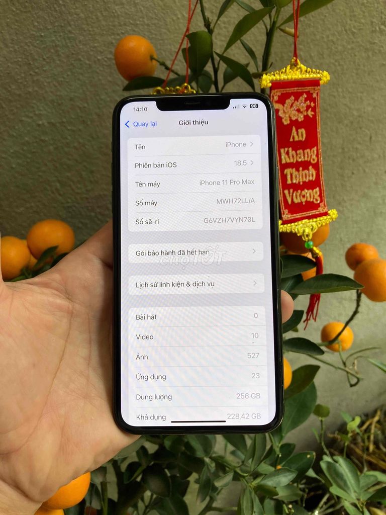 iPhone 11 Pro Max 256GB qt .. Mua bán Điện thoại tại Thành phố Việt Trì Phú Thọ được đăng bởi AnhAnh hình 1