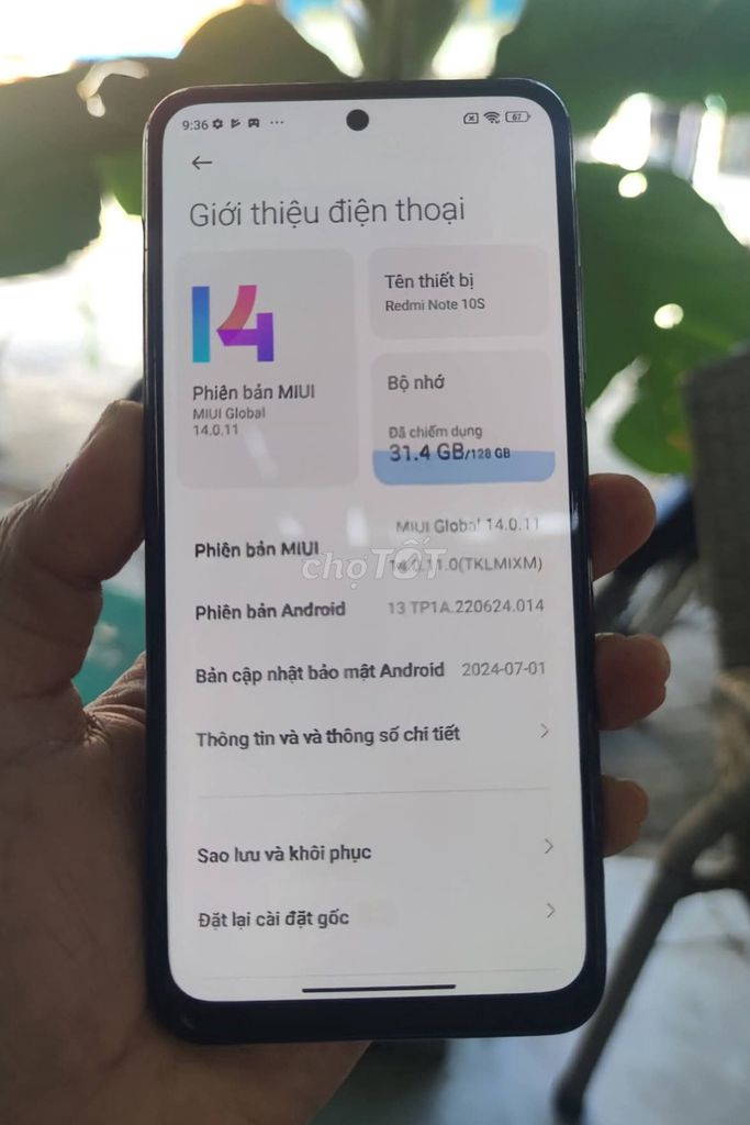 Redmi Note 10S Ram 8G/128G zin all. Mua bán Điện thoại tại Quận Bình Thạnh Tp Hồ Chí Minh được đăng bởi Hiếu hình 1