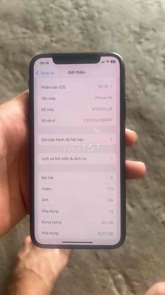 Apple iPhone Xs 64GB Đen. Mua bán Điện thoại tại Thị xã Tân Uyên Bình Dương được đăng bởi guy hình 1