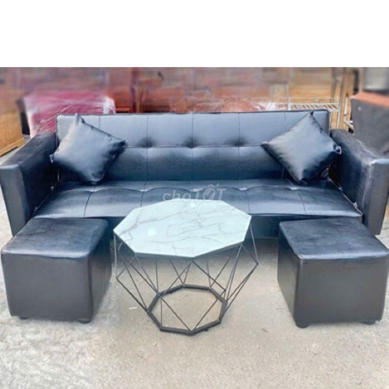 Ghế Sofa Giường Kim Loại, Da simili 1m7 Đẹp 99%. Mua bán Bàn ghế tại Quận Tân Bình Tp Hồ Chí Minh được đăng bởi Hiếu Nội Thất Thanh Lý Online  hình 1