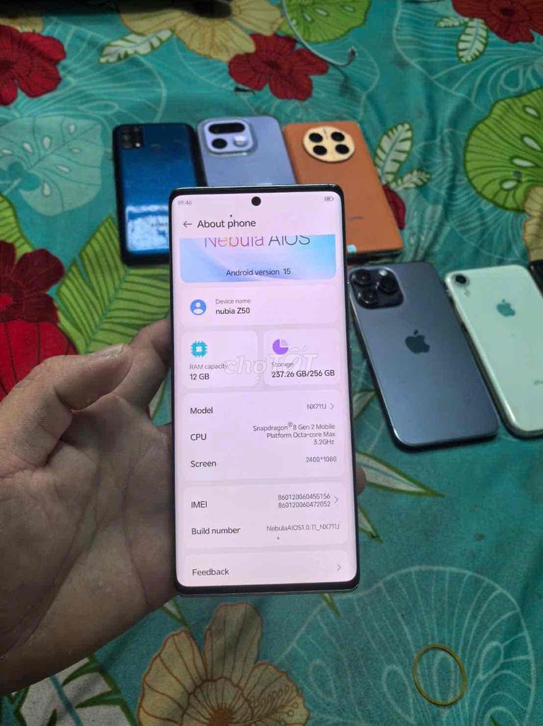 Nubia Z50 5G 12GB/256 rin ap 8gen2  dep 99. Mua bán Điện thoại tại Huyện Cao Lãnh Đồng Tháp được đăng bởi minh dt zin 66 hình 1