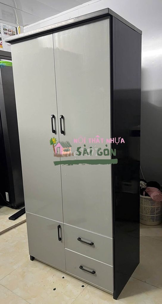 Tủ quần áo Nhựa Đài Loan 1m8x82cmx47cm. Mua bán Tủ, kệ gia đình tại Thị xã Bến Cát Bình Dương được đăng bởi Cửa Hàng Nội Thất hình 1
