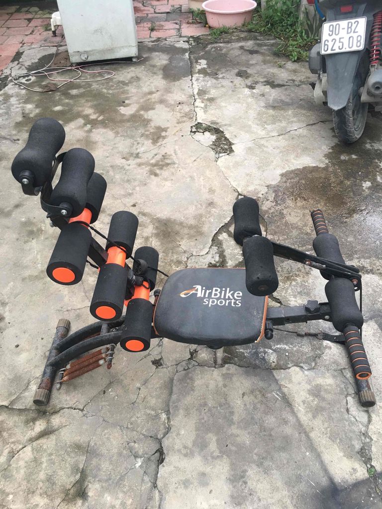 Máy tập cơ bụng AirBike Sports Đen, Cam. Mua bán Đồ thể thao, Dã ngoại tại Thị xã Duy Tiên Hà Nam được đăng bởi hinh dieu linh hình 1