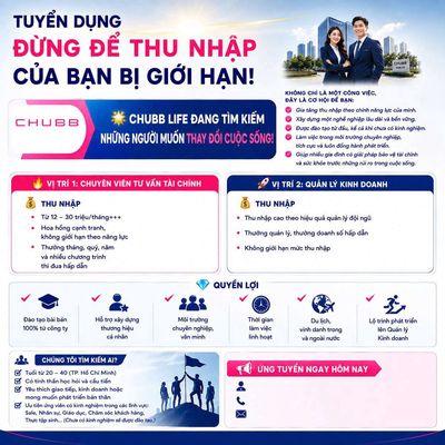 Tuyển 05 Chuyên viên Tư vấn tài chính