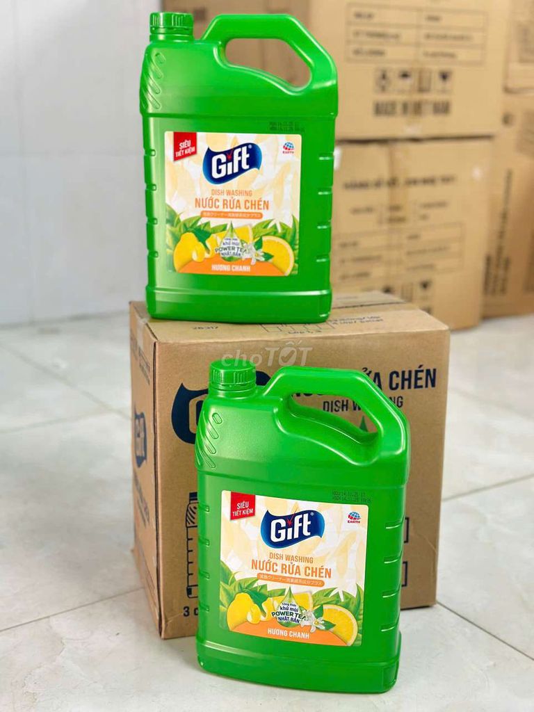 Nước rửa chén Gift Hương chanh 3.8kg. Mua bán Thiết bị vệ sinh, nhà tắm tại Thành phố Biên Hòa Đồng Nai được đăng bởi Phạm Quỳnh hình 1