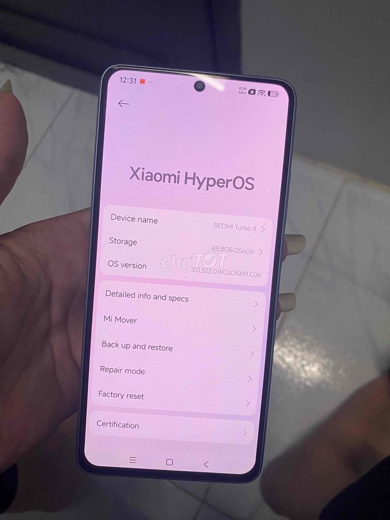 Xiaomi Redmi Turbo 4 256GB Xám. Mua bán Điện thoại tại Huyện Thoại Sơn An Giang được đăng bởi Điềm Tiểu hình 1