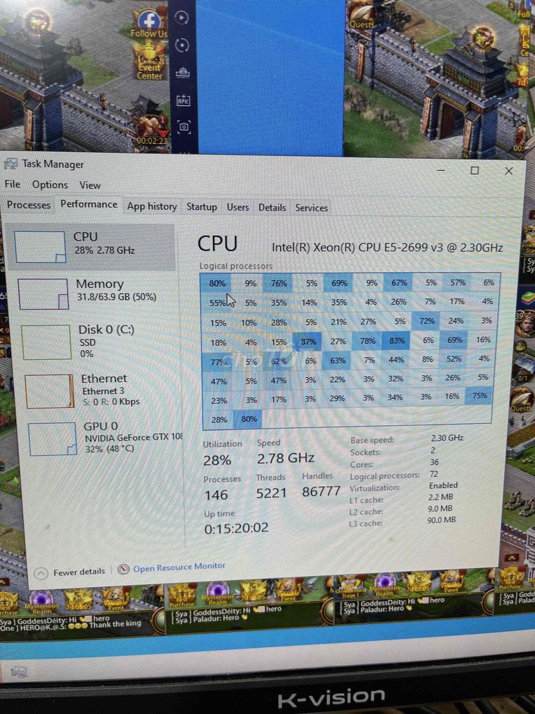 Máy tính giả lập ,đồ hoạ. Mua bán Máy tính để bàn tại Thành phố Bắc Ninh Bắc Ninh được đăng bởi Linh kiện máy tính điện thoại hình 3