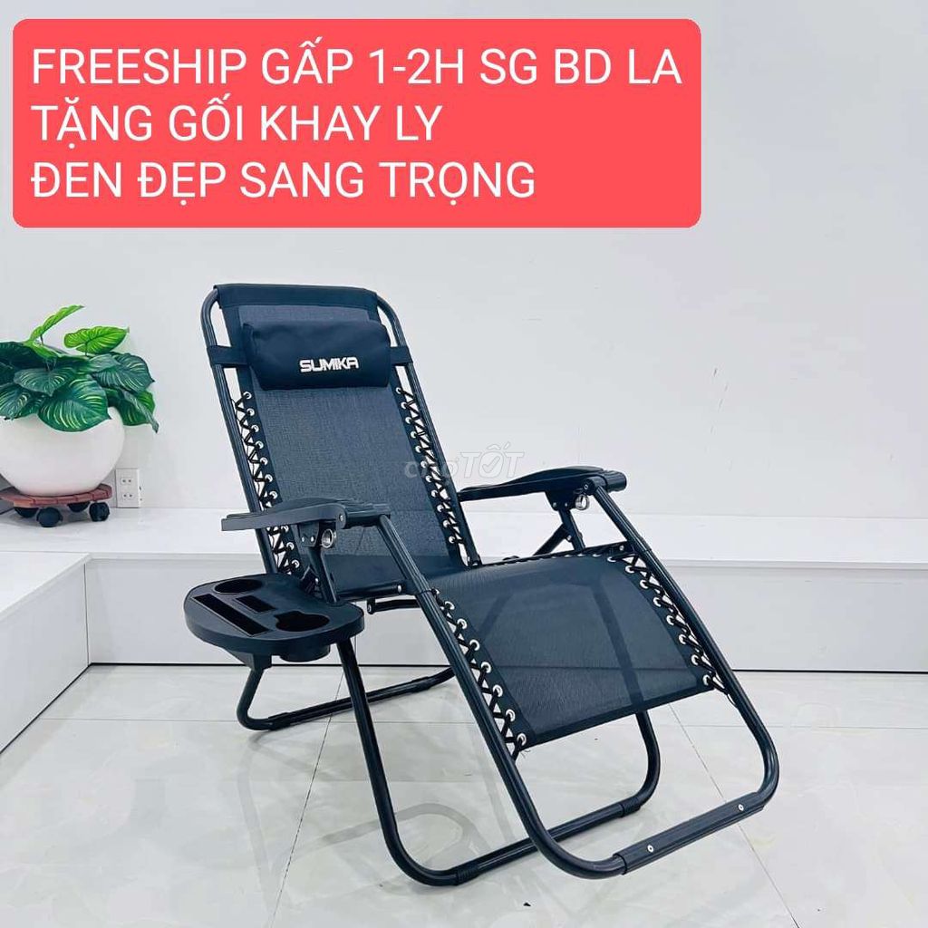 Ghế xếp thư giãn gấp gọn Sumika Mới 100%