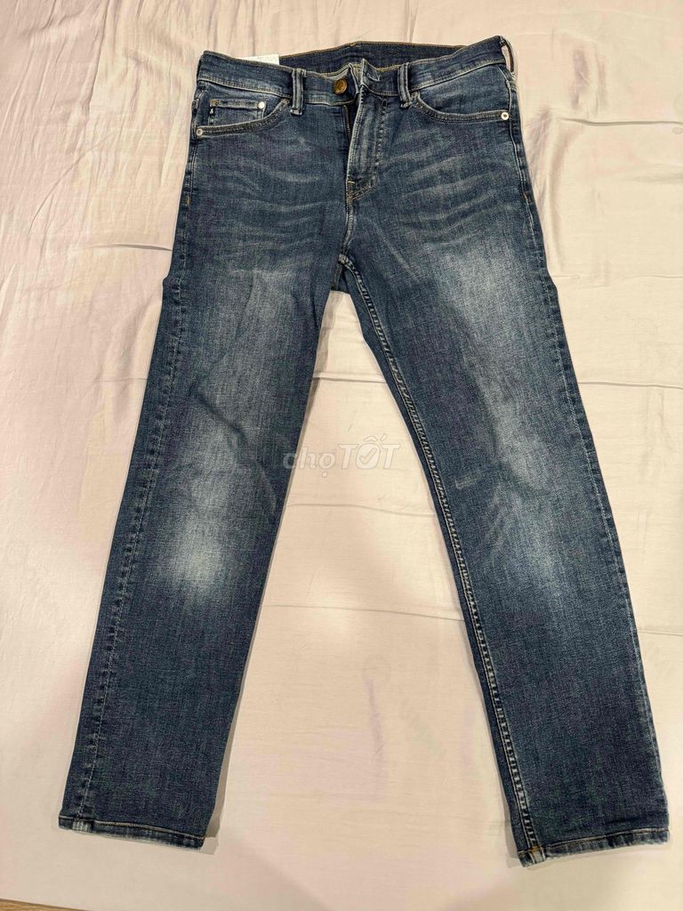 Quần bò H&M nam Slim Fit xanh size 30. Mua bán Quần áo tại Quận Long Biên Hà Nội được đăng bởi Đức Nguyễn hình 1
