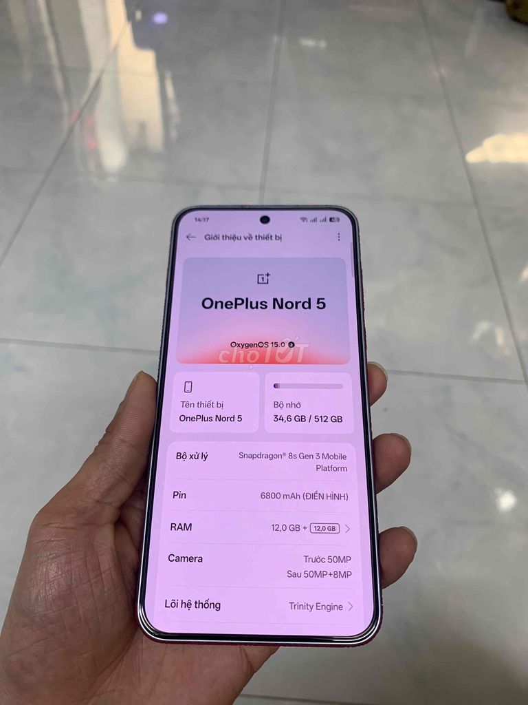 OnePlus Nord 5 512GB bản quốc tế zin keng. Mua bán Điện thoại tại Thành phố Biên Hòa Đồng Nai được đăng bởi Kây hình 1