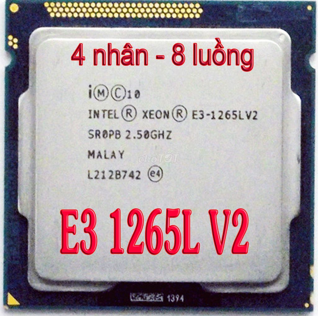 XEON CAO CẤP 1265LV2-HÀNG HIẾM-ÍT TỐN ĐIỆN CHỈ 45W