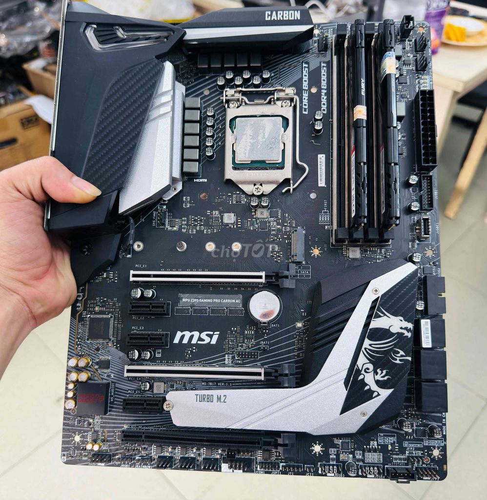 MSI Z390 Gaming Pro Carbon AC, i7 8700K, Ram 16GB. Mua bán Linh kiện (RAM, Card...) tại Quận 12 Tp Hồ Chí Minh được đăng bởi Anh Tuan hình 1