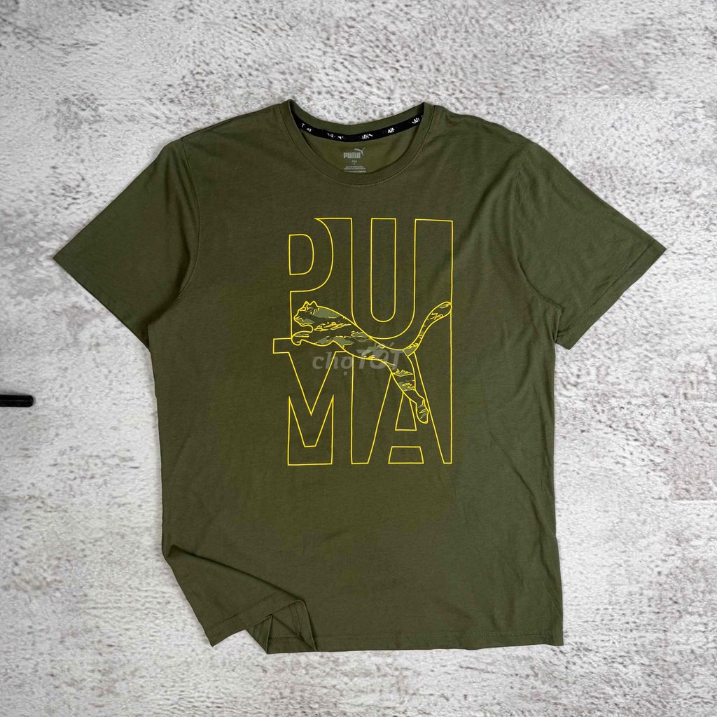 Áo thun Puma Xanh rêu size L. Mua bán Quần áo tại Quận Ngũ Hành Sơn Đà Nẵng được đăng bởi Bạch Lê Hoàng hình 1