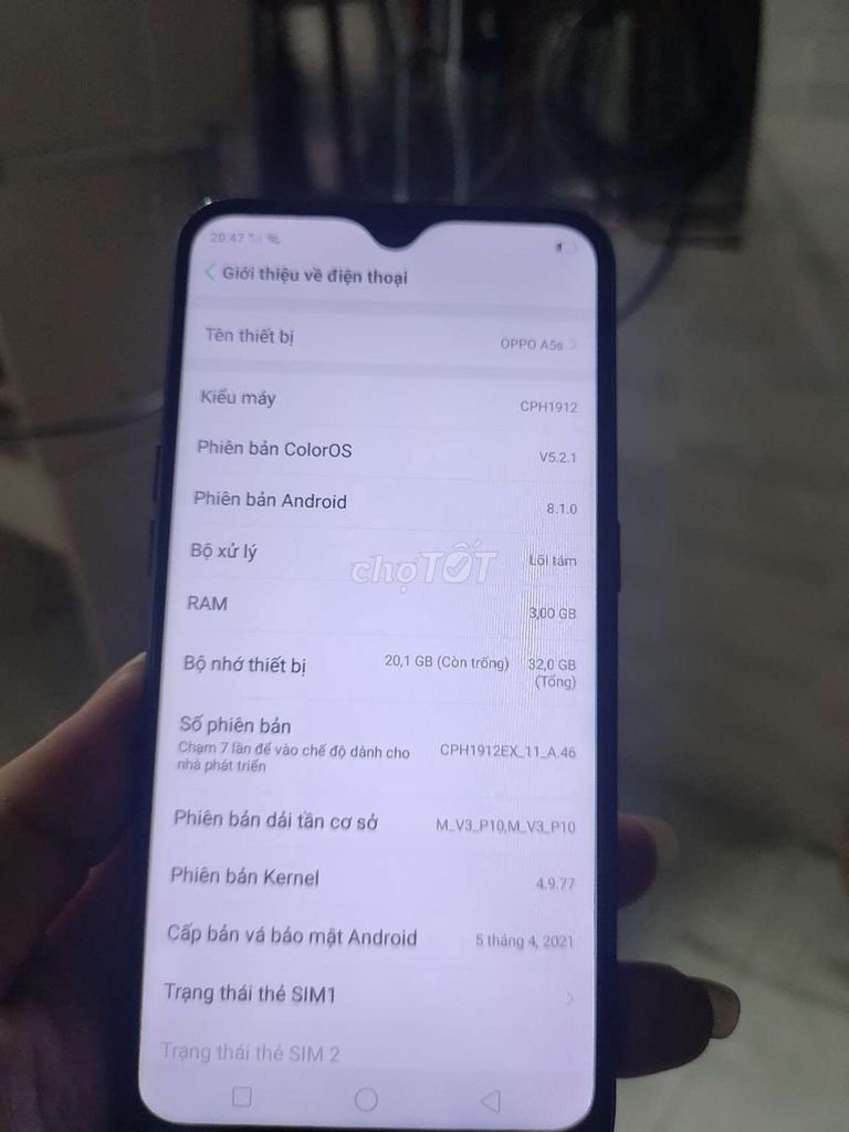 OPPO A5s 3GB/32GB Đen. Mua bán Điện thoại tại Thành phố Thuận An Bình Dương được đăng bởi Nguyen Tuan Lam hình 1