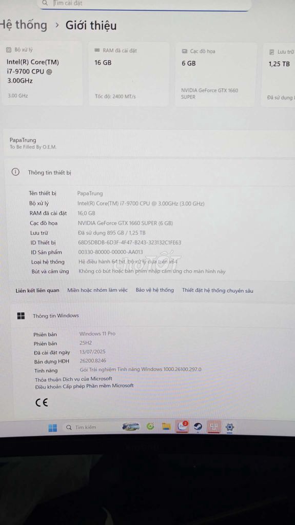 Máy tính để bàn i7 9700 16GB 250GB. Mua bán Máy tính để bàn tại Quận Ngô Quyền Hải Phòng được đăng bởi Trung hình 1
