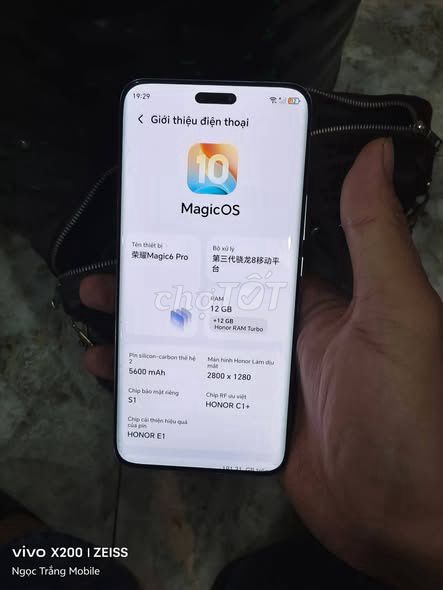 Honor Magic 6 Pro 12GB/256GB Xám. Mua bán Điện thoại tại Quận 5 Tp Hồ Chí Minh được đăng bởi Hội Đồ Điện Tử hình 1