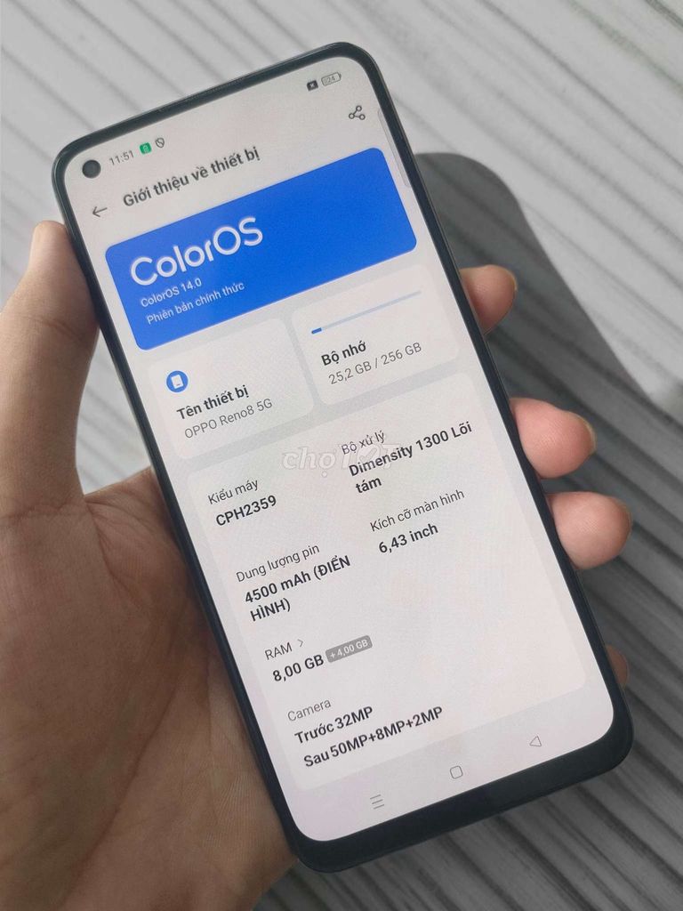 Oppo Reno 8 5G 8/256. Mua bán Điện thoại tại Quận 10 Tp Hồ Chí Minh được đăng bởi NaMobile hình 1