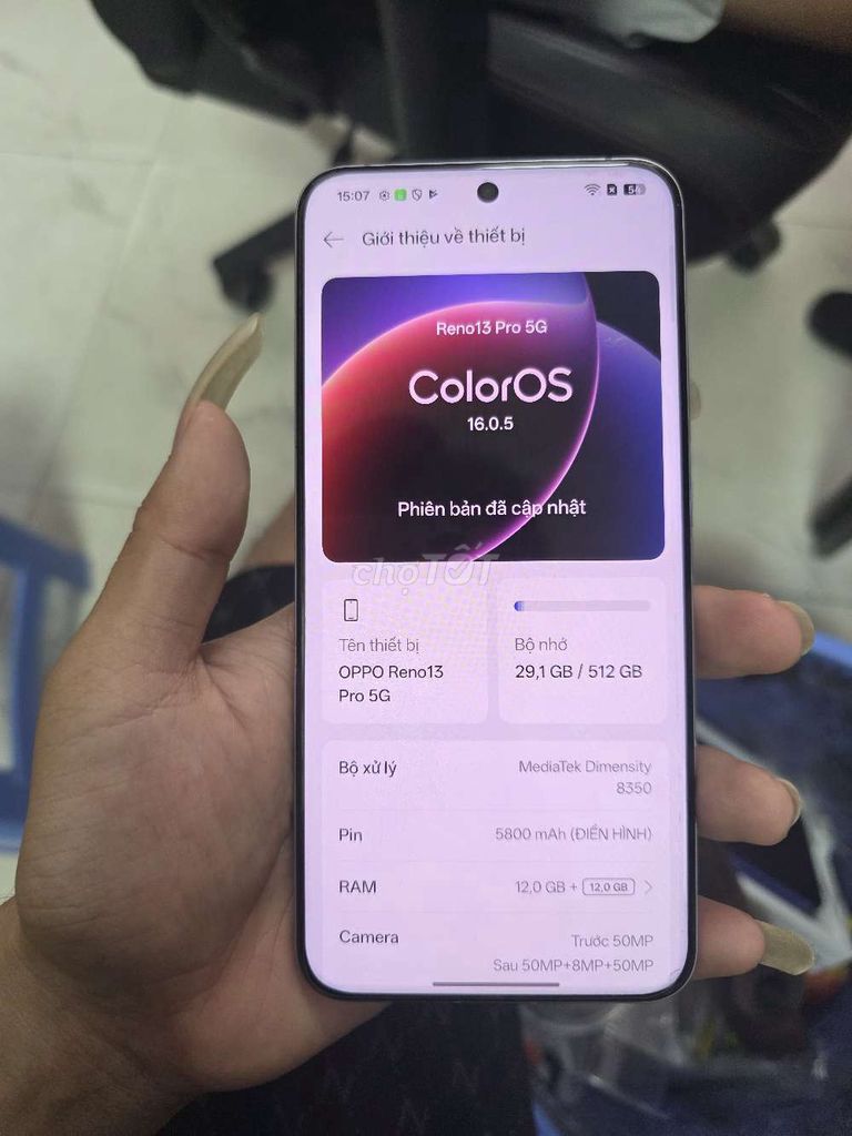 Oppo Reno 13 Pro 5G 12GB/512GB Tím. Mua bán Điện thoại tại Huyện Đông Anh Hà Nội được đăng bởi Hoàng Nguyễn hình 1