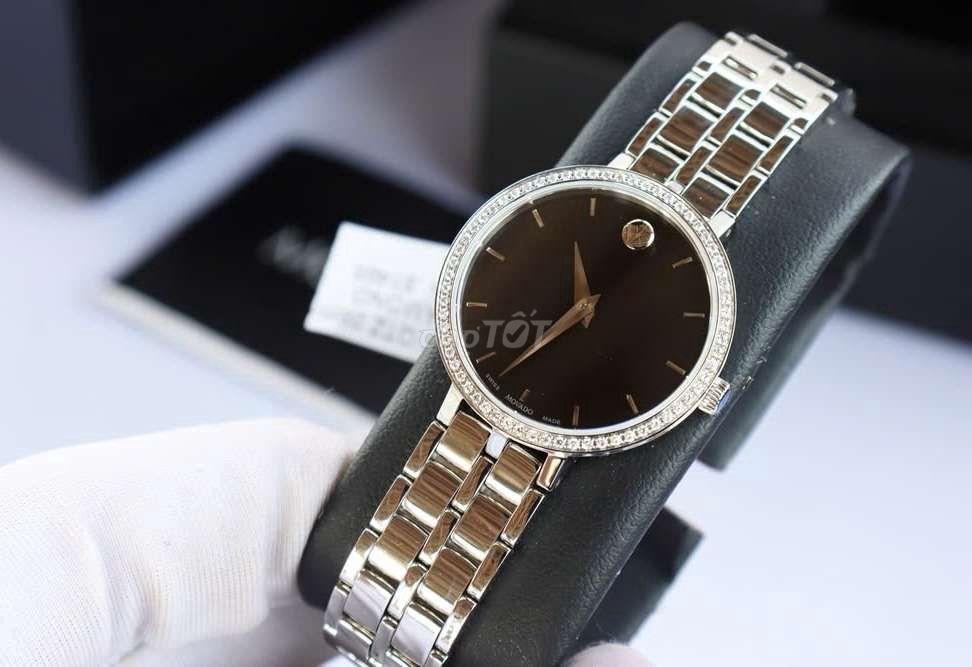 ĐH Nữ Movado Niềng Full kim cương New Fullbox