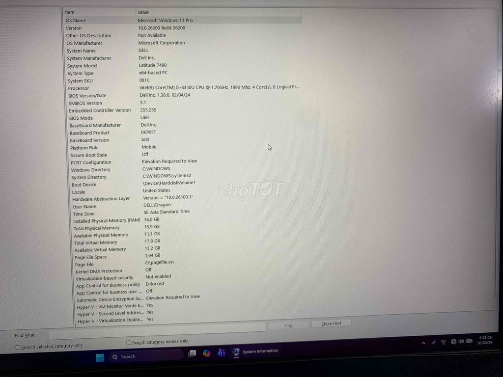 Dell Latitude 5400 i5-8265U. Mua bán Laptop tại Quận Bắc Từ Liêm Hà Nội được đăng bởi Trần Thương hình 1