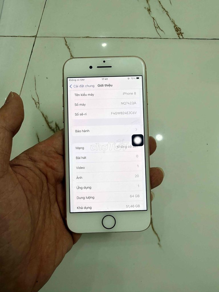 Bán Iphone8 Qt còn vân pin 100 zin đẹp dùng tạm. Mua bán Điện thoại tại Quận Hà Đông Hà Nội được đăng bởi Mạnh Mobile hình 1