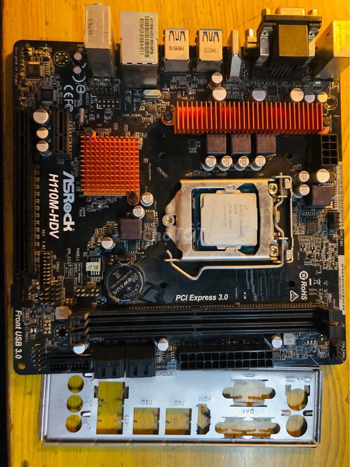 Main H110m hdv + celeron g3930. Mua bán Linh kiện (RAM, Card...) tại Thành phố Bắc Giang Bắc Giang được đăng bởi N.Đ.Thành hình 1