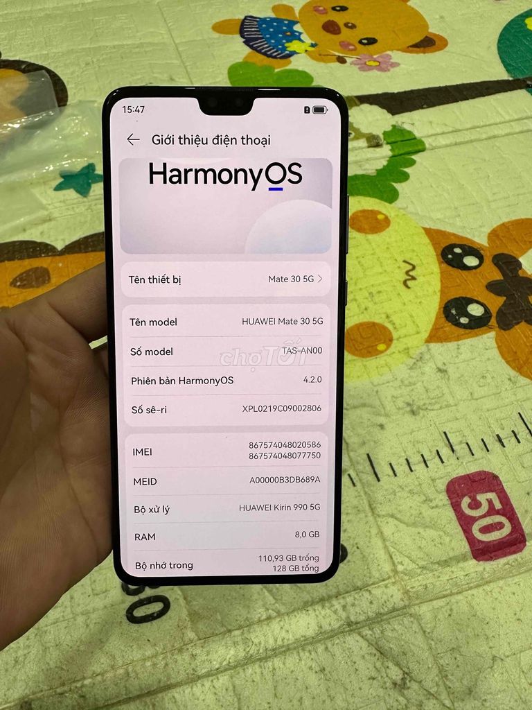 Huawei Mate 30 5G 8/128GB Tím. Mua bán Điện thoại tại Quận Hoàng Mai Hà Nội được đăng bởi Yến Trang hình 1