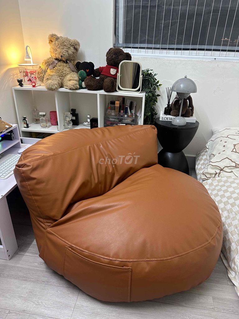 Sofa đơn lười, da mềm, màu siêu đẹp